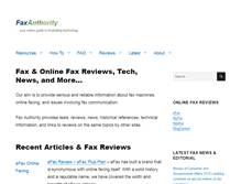 Tablet Screenshot of faxauthority.com